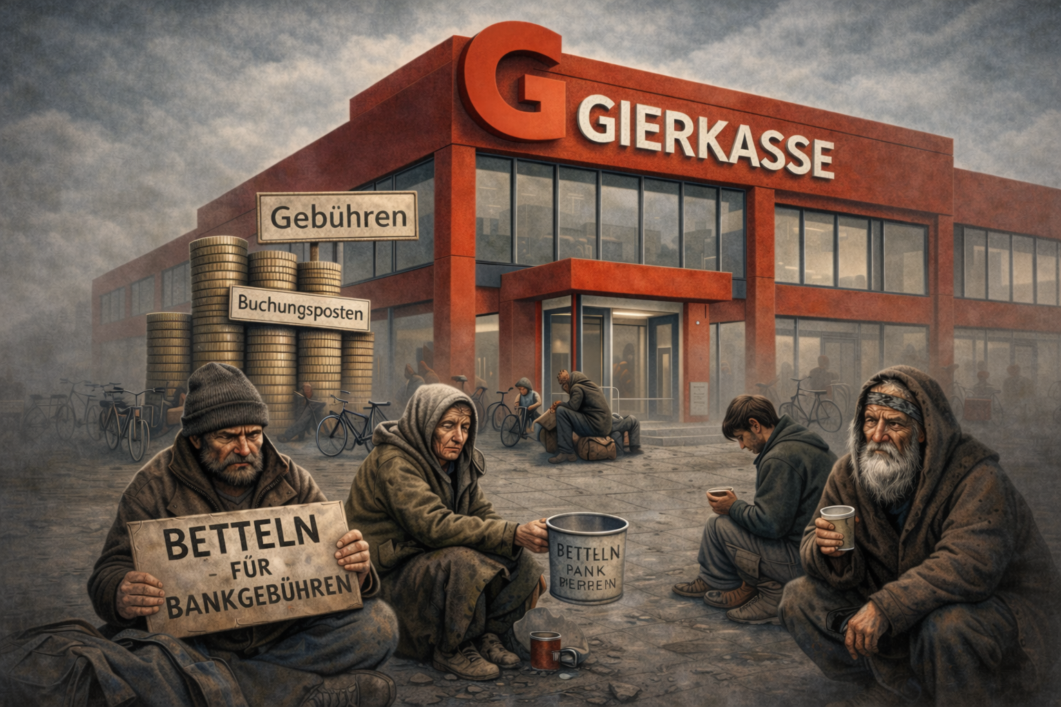 Symbolbild zu Banken, Gebührenpolitik und Belastung im Alltag