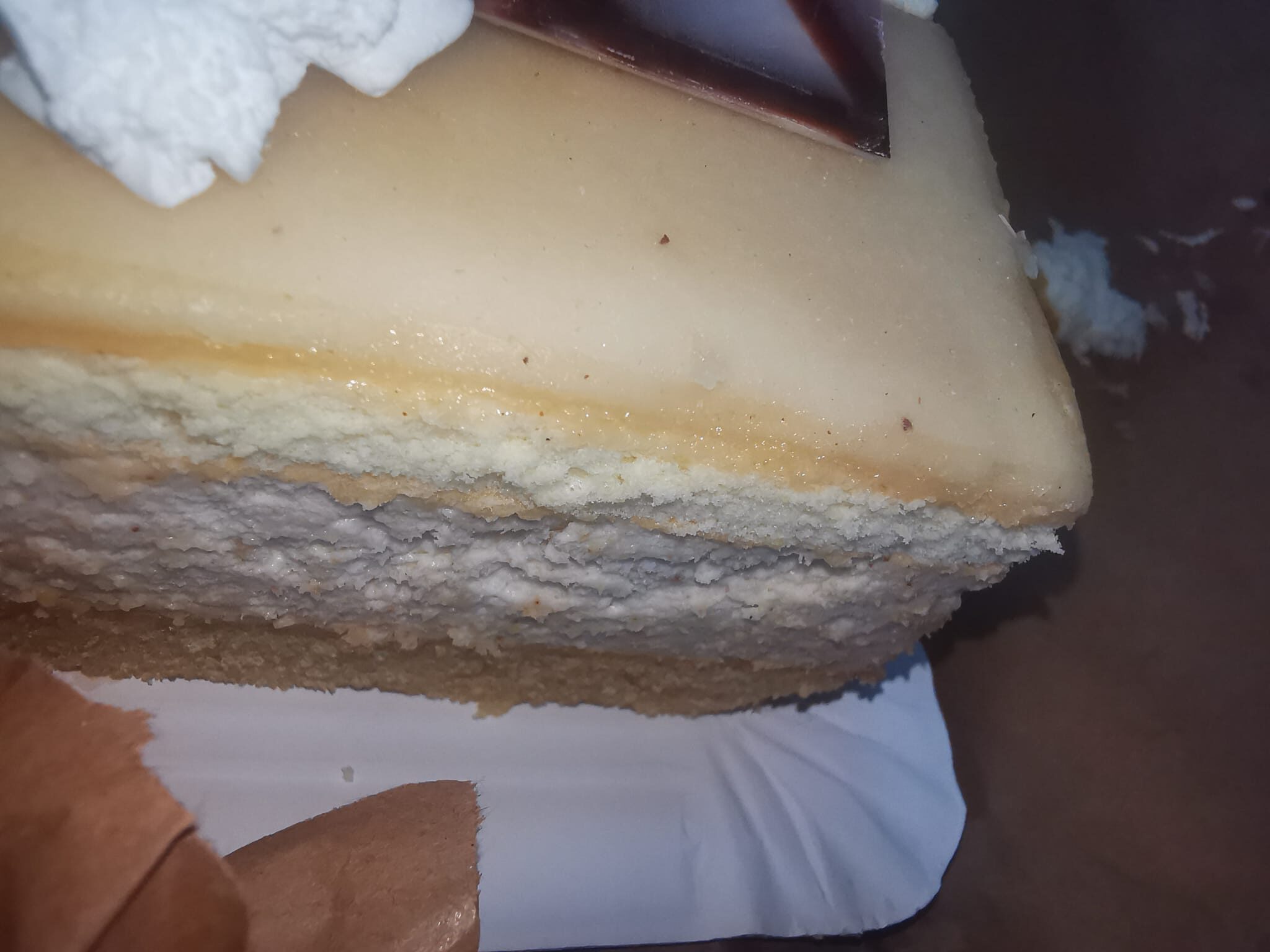 Weitere Nahaufnahme der Marzipanschnitte